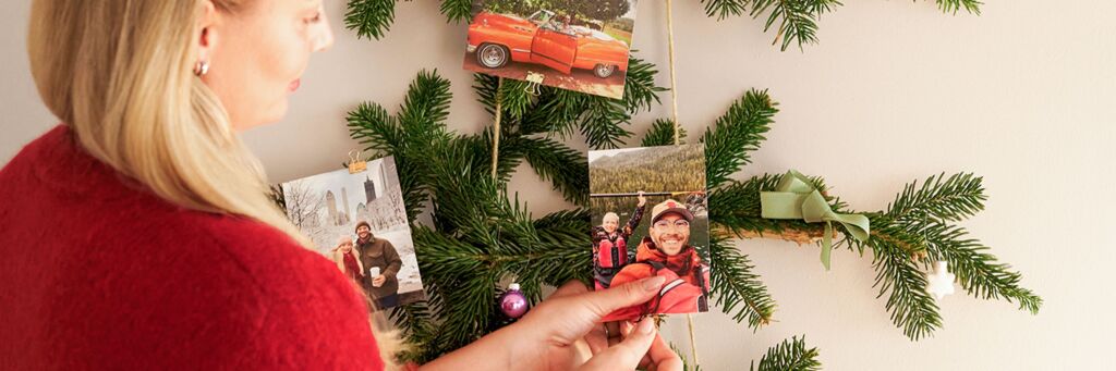 deco sapin de noel avec photos